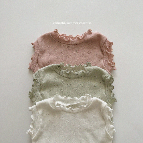 [아이보리 S, M, L. 핑크 S, L 민트 M 세일 ] 까멜 하트 티셔츠